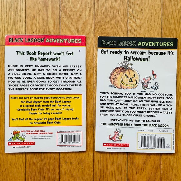4/$30, Two Black Lagoon Adventures Children’s Books - Picture 2 of 6